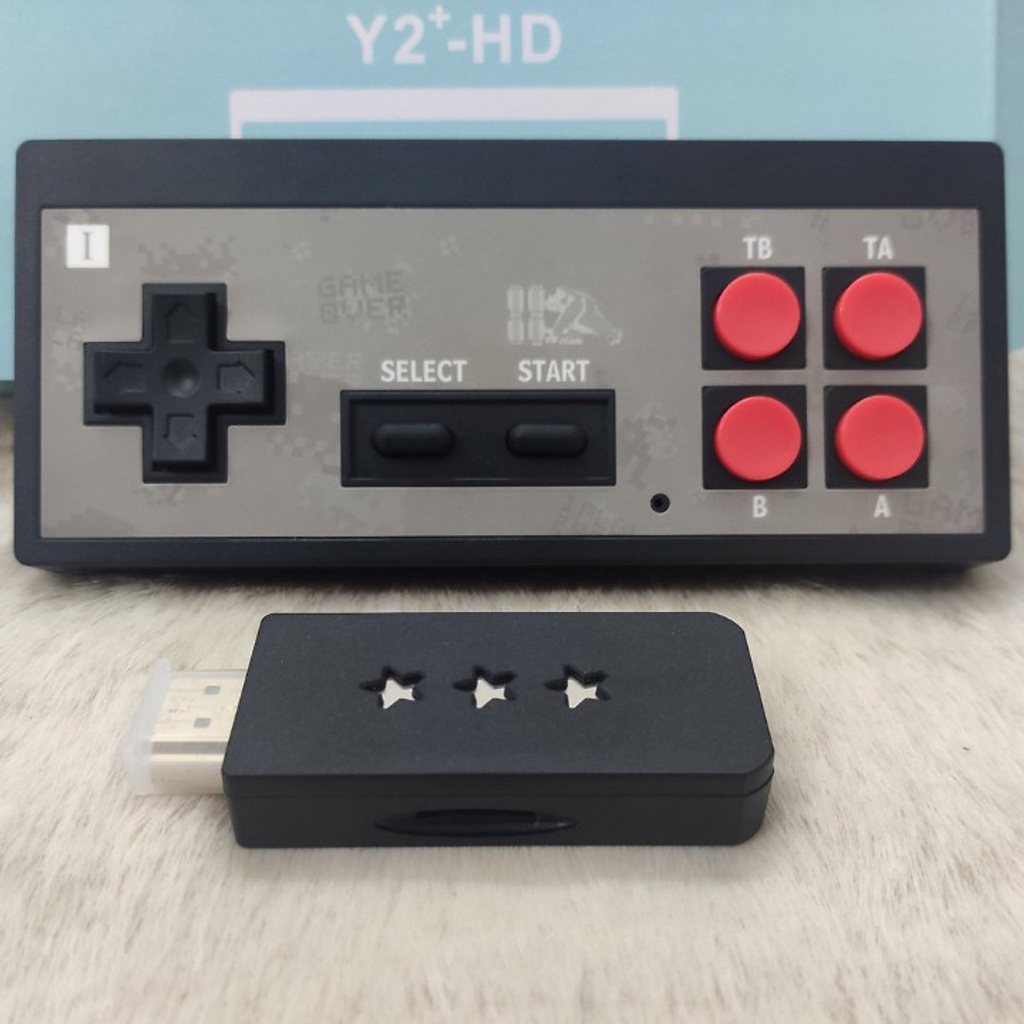 Máy chơi game Y2 568 game cổ điển cổng HDMI, 2 tay cầm không dây, máy chơi game tuổi thơ Y2