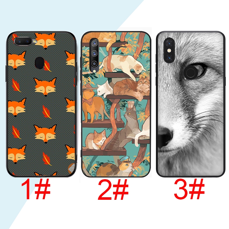 S184 Animal More Cute Fox cat Vivo Y11 Y11S Y12 Y15 Y17 Y19 Y5S Y53 Y55 Y69 Y71 Y81 Y91C Y93 Y95 Y20 Y30 Y50 Y70 Soft Phone Case