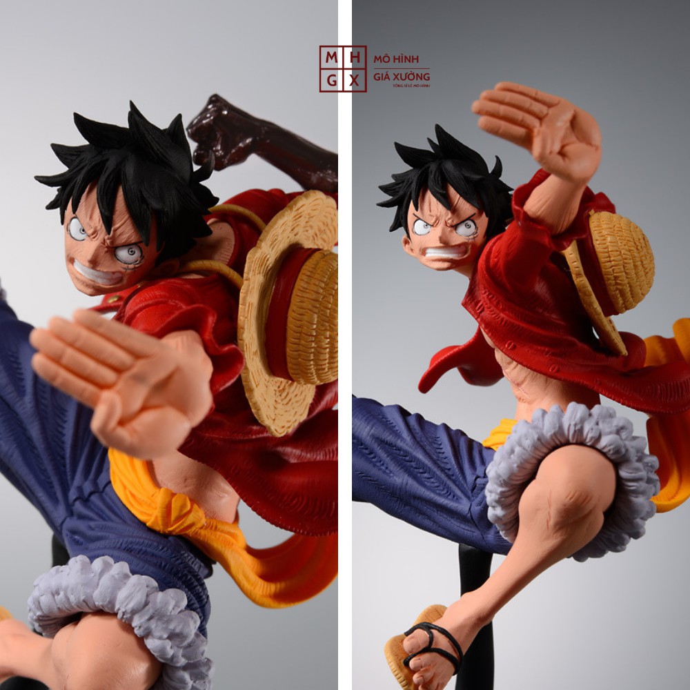 Mô hình One Piece Luffy mũ rơm sử dụng haki vũ trang cao 20cm , figure mô hình one piece , mô hình giá xưởng