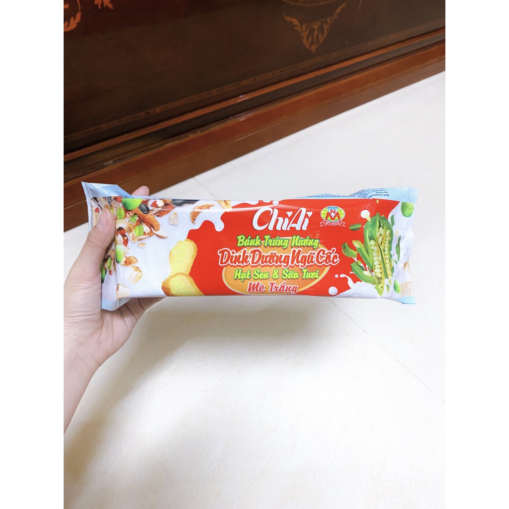 ChiAi _ 80g Bánh trứng nướng MÈ TRẮNG sữa tươi - Cereal baked egg cake with White sesame 80g