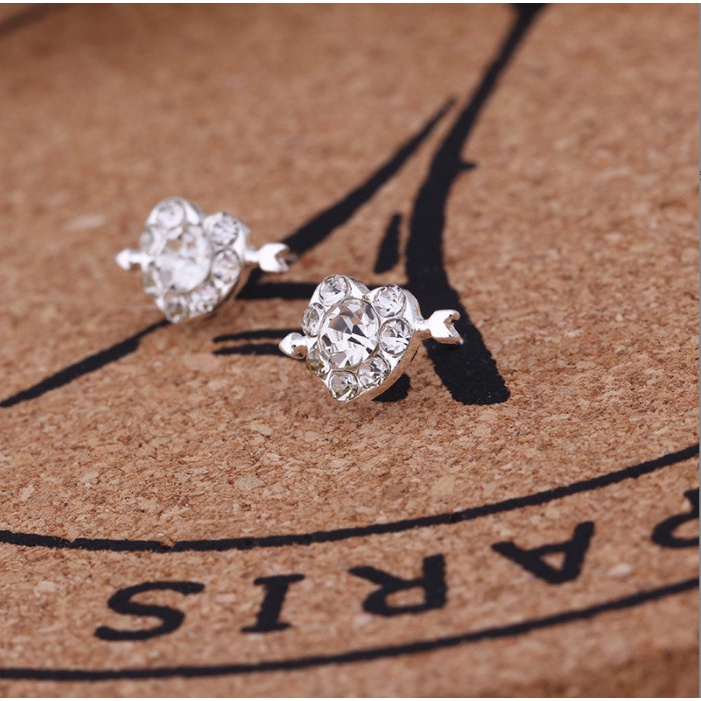 Bông tai đính pha lê nhiều kiểu thời trang siêu xinh BAG U BT038