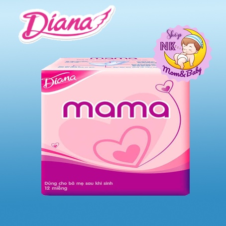 Băng vệ sinh dianna mama cho mẹ sau sinh (12 miếng)