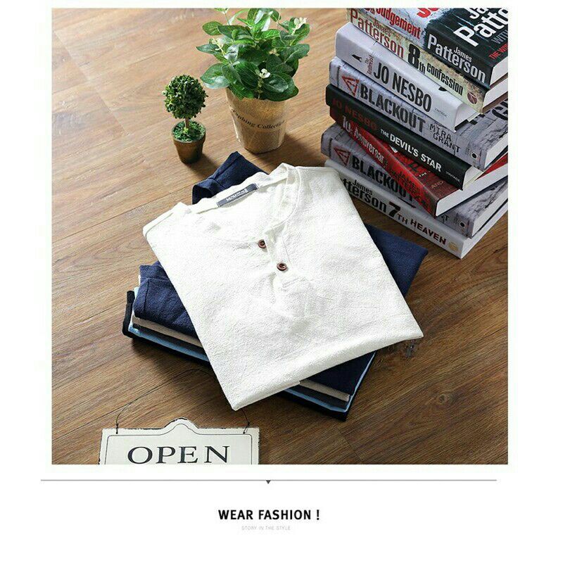 Áo Đũi Nam Chất Liệu Vải Đũi Mềm Mịn Mát Nhẹ Thoáng Thấm Hút Mồ Hôi Tốt Size 45kg đến 90kg