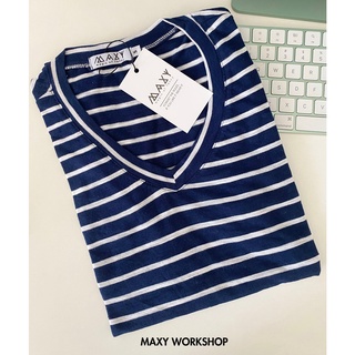 Áo thun cổ tim V neck basic tee Maxy Workshop