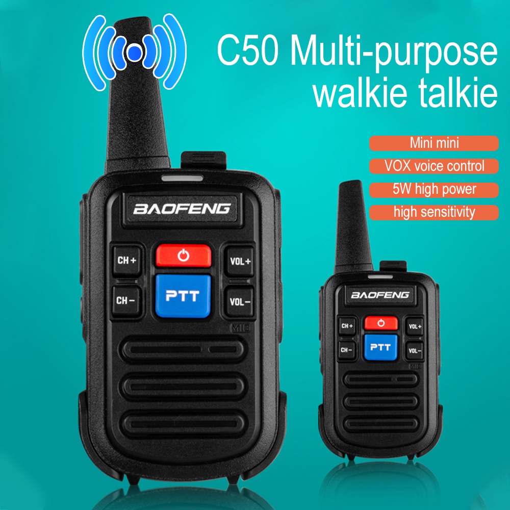 Bộ đàm VIRWIR Baofeng C50 sạc lại được có phụ kiện tiện lợi