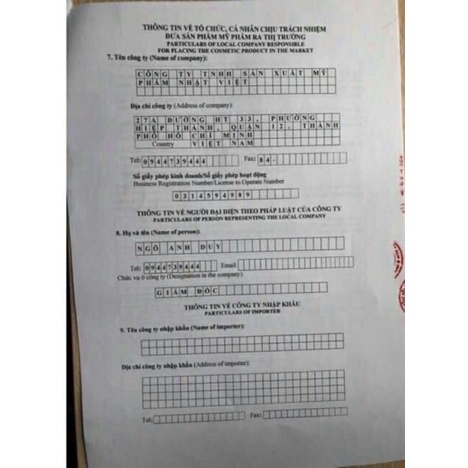 Kem Face Pháp Acosmetics.