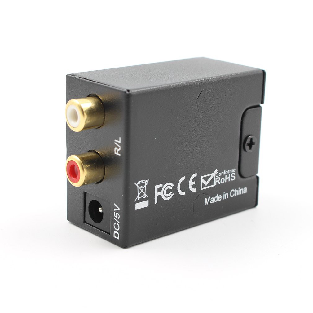 Bộ chuyển đổi âm thanh kỹ thuật số sang tương tự Bộ chuyển đổi quang học Toslink & Coaxial R / L | BigBuy360 - bigbuy360.vn