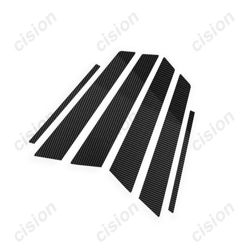 Set 6 Miếng Dán Màu Đen Bằng Sợi carbon Trang Trí Cửa Sổ Xe Hơi chevrolet chevy optra lacetti estate nubira daewoo nubira gentra holden Vavi ravon gentra sedan gentra sedan sedan