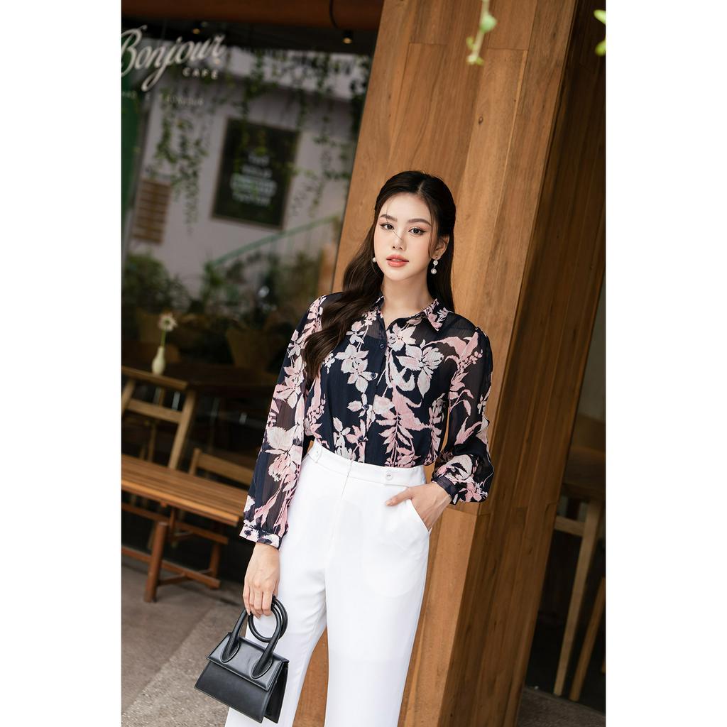 Áo Sơ Mi LAMER Cổ Đức Tay Dài L61H23Q026