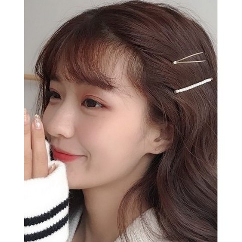 Set 5 Kẹp Tóc đính hạt giả ngọc nhỏ xinh