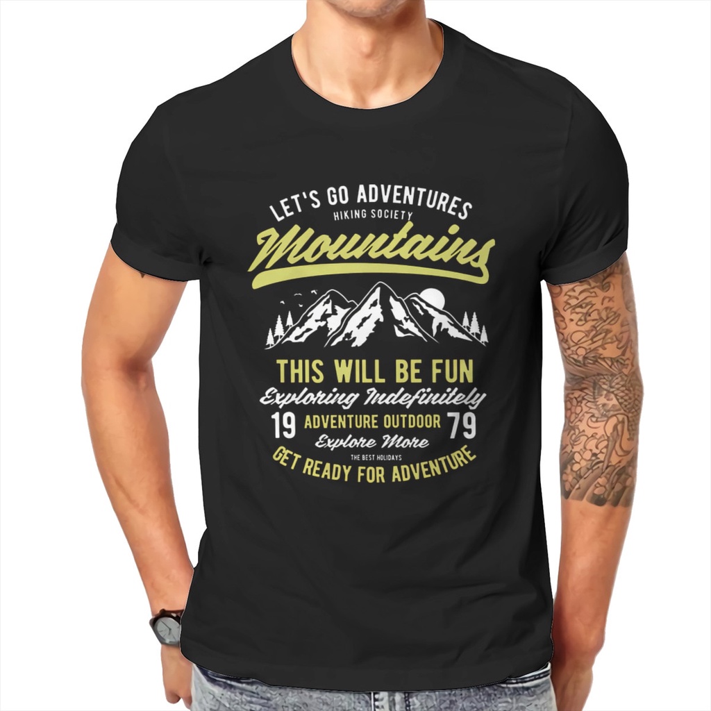 Lets Go Adventure,go graphic let's nature outdoor peak  T shirt Men T shirt summer  T-shirt