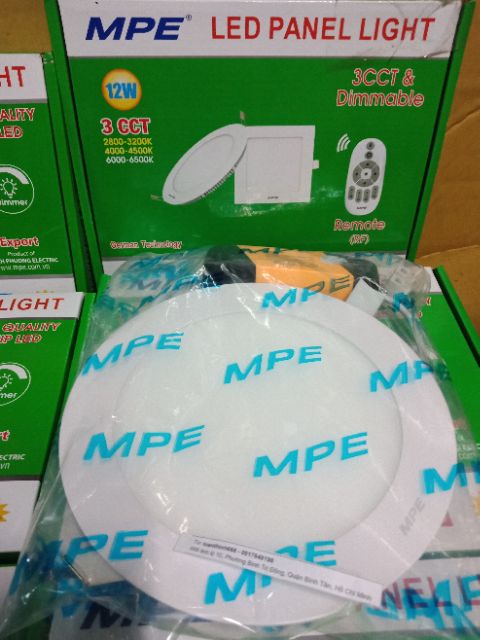 Đèn Led âm trần 3 màu MPE 12W+9W+6W