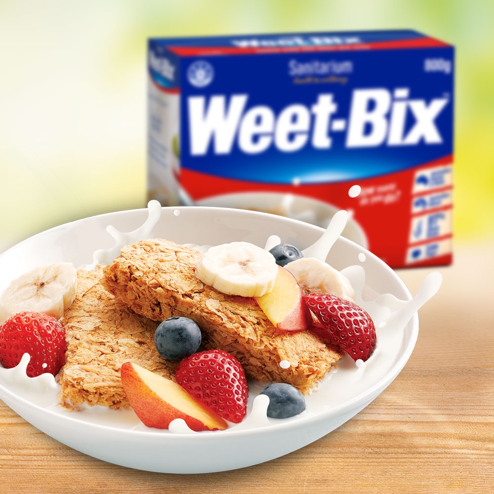Bánh ngũ cốc ăn sáng WEET - BIX Úc 375g lúa mì nguyên hạt giàu chất xơ, ít đường không cholesterol