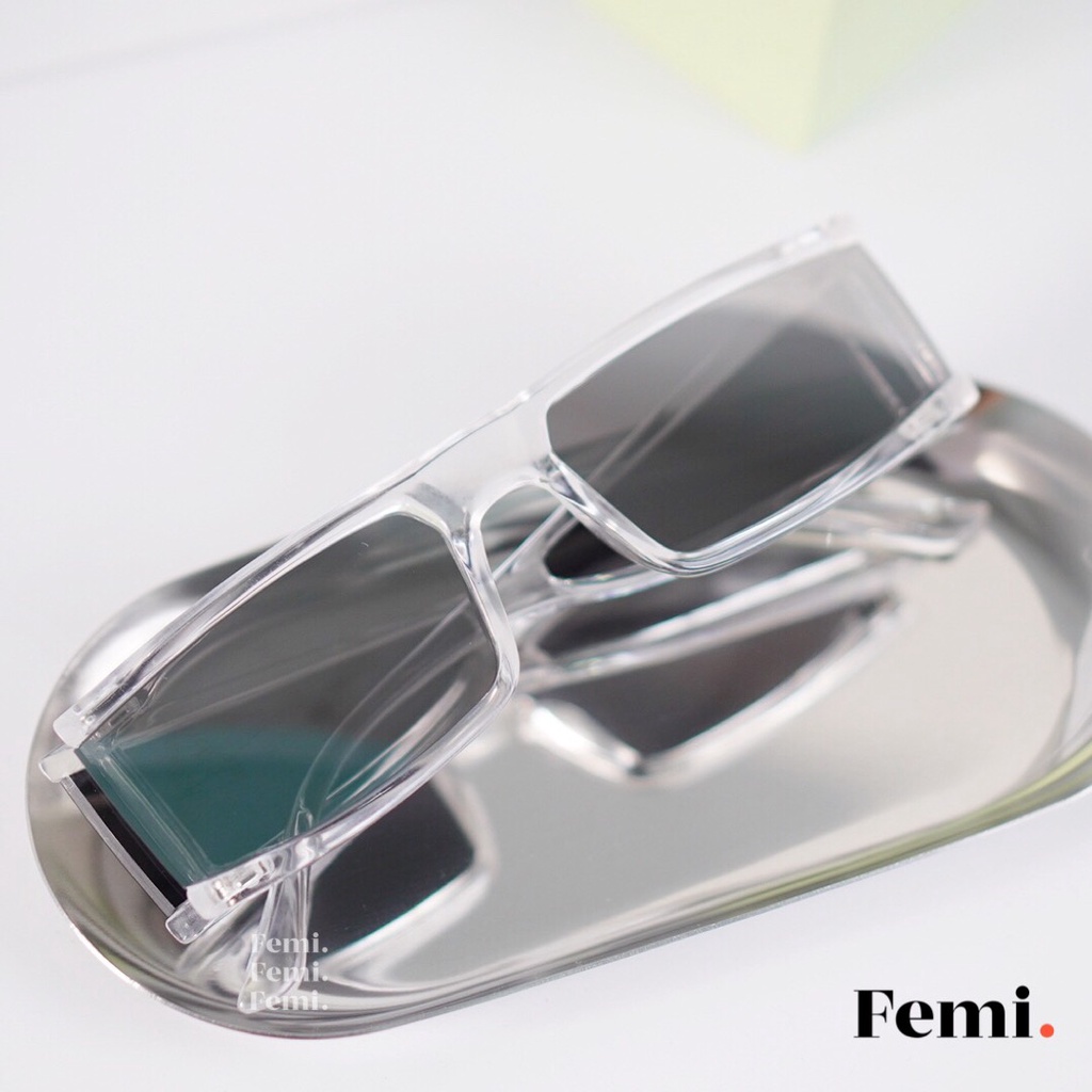 Kính mát Femi Mari phong cách Futuristic kính râm nữ Hot Trend