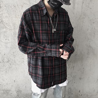 Áo Sơ Mi Dài Tay Sọc Caro Nam Nữ