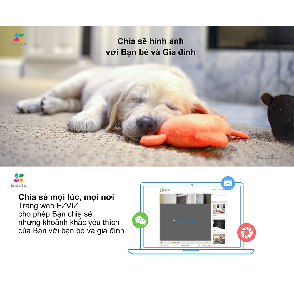 Camera Ezviz C2C 720P HD-Đàm thoại 2 chiều