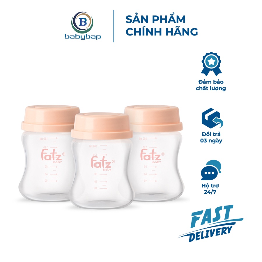 Bình Trữ Sữa 140ml (bộ 3 bình) – Store 2 – Fatzbaby FB0140VN