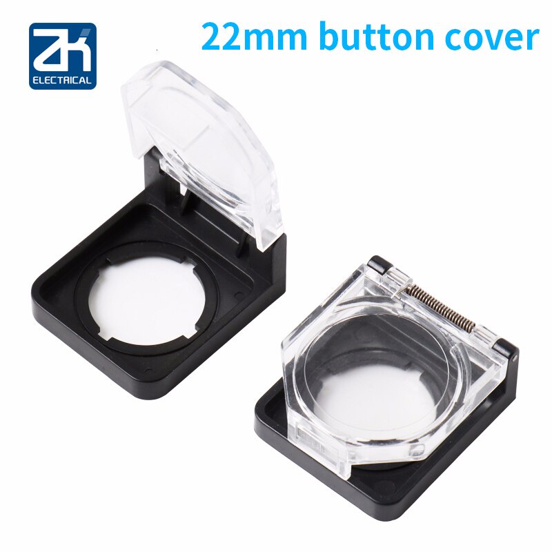 Set 10 Nắp Đậy Nút Công Tắc 22mm Hình Vuông Trong Suốt Chống Khói Bụi Ốp