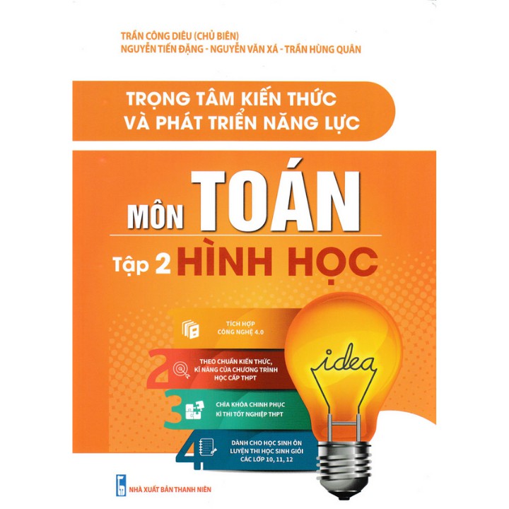 Sách - Trọng tâm kiến thức và phát triển năng lực môn Toán Hình Học tập 2 - Trần Công Diêu - TCD
