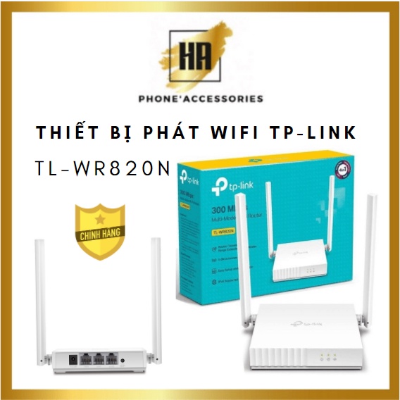 Thiết bị phát wifi tplink wr820n chuẩn tốc độ 300Mbps, bảo hành chuẩn hãng phukienhuonganh
