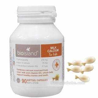 Canxi sữa Bioisland cho bé 90v từ 7 tháng trở lên