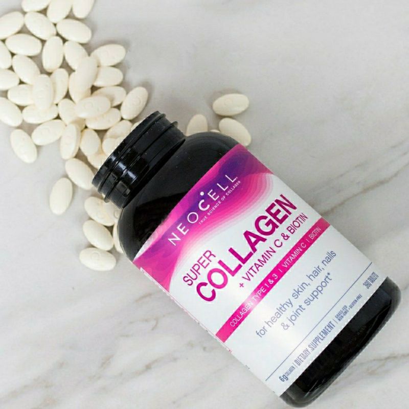 Viên/nước uống đẹp da Neocell Super Collagen Vitamin C Biotin 360 viên