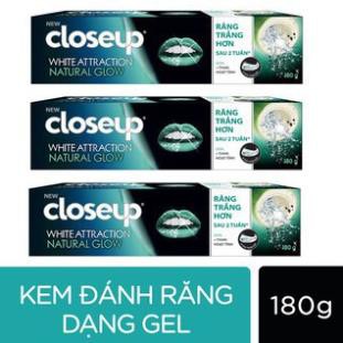 Kem đánh răng Closeup trắng răng dừa than hoạt tính 180g