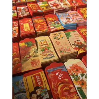 COMBO 500 BAO LÌ XÌ TẾT 2021 KÈM TÚI BÓNG