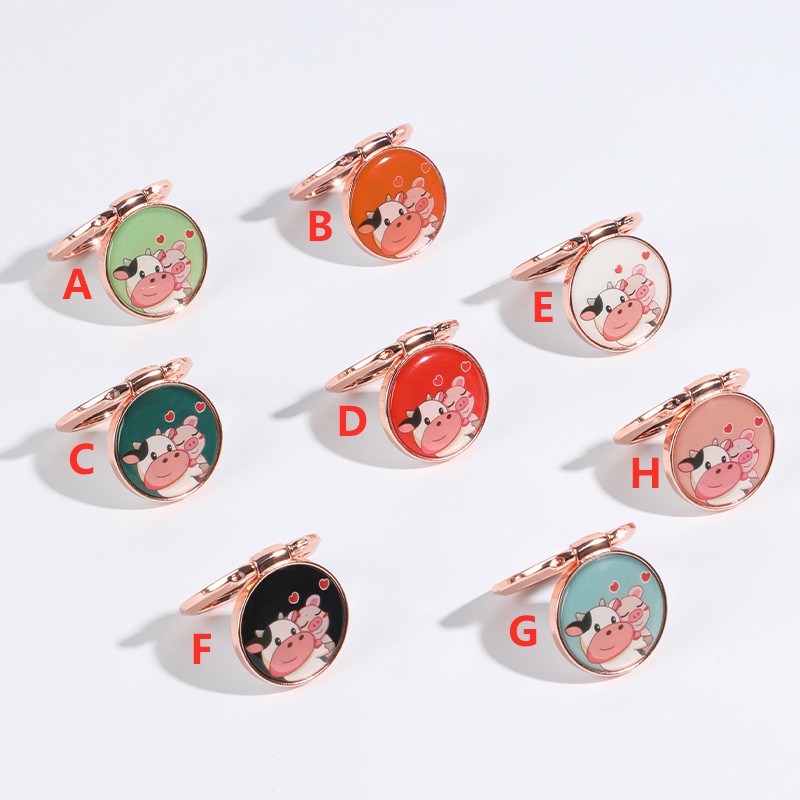 Giá đỡ điện thoại dạng tròn hoạt hình xinh xắn