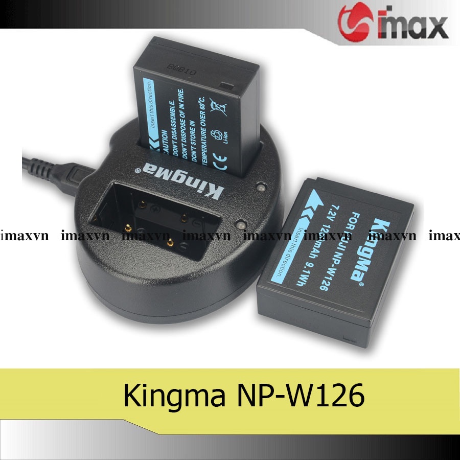Pin sạc máy ảnh Kingma cho Fujifilm NP-W126