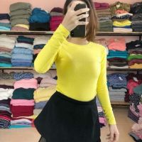 Áo thun gân tay dài, áo thun gân nữ dáng chuẩn đẹp - RUBY CLOTHING A06