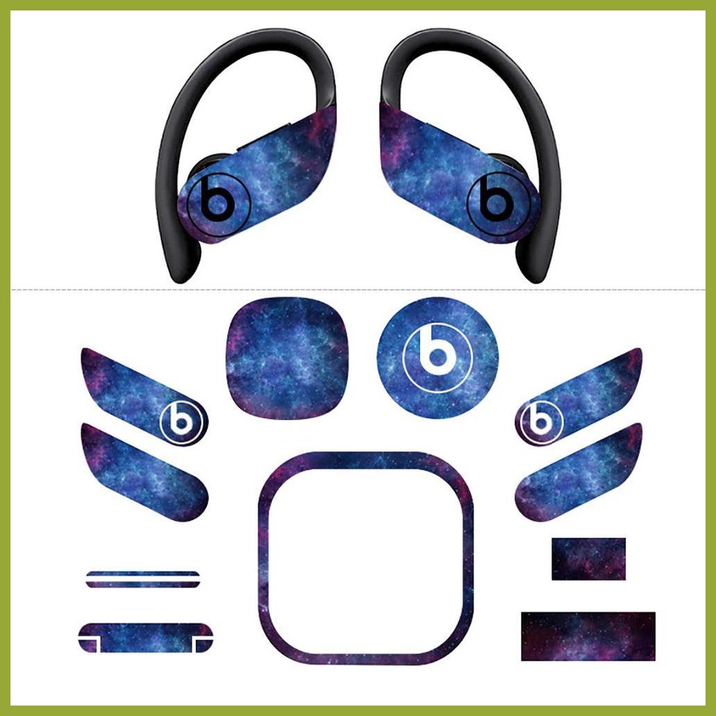 Miếng Dán Trang Trí Tai Nghe In Chữ beats powerbeats pro Thời Trang Cá Tính