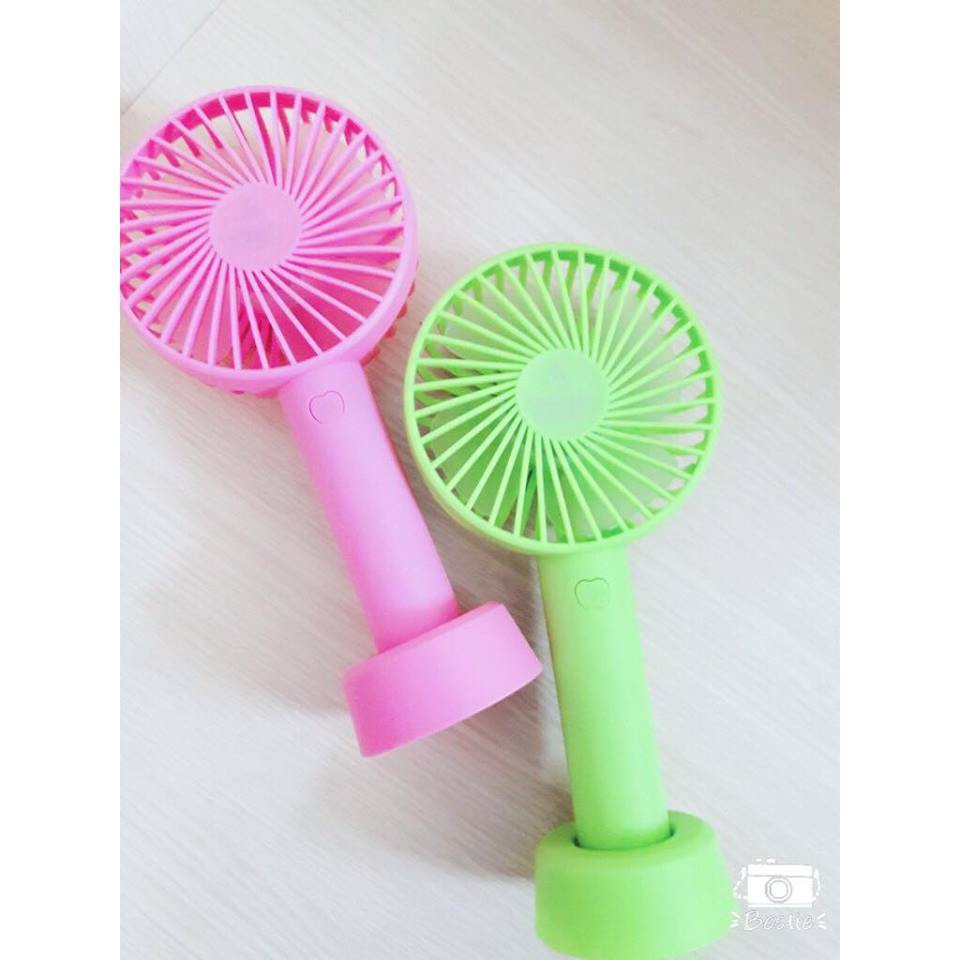Quạt Mini Cầm Tay 3 Tốc Độ CÓ DÂY SẠC+ PIN | BigBuy360 - bigbuy360.vn
