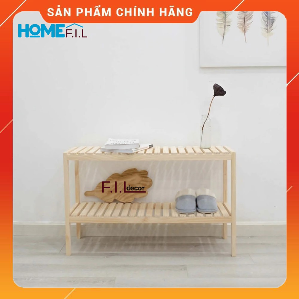 Kệ Giày Dép Đa Năng Homefil Bench 2FM Bằng Gỗ Màu Vân Gỗ - Sản Phẩm Cao Cấp Chất lượng Xuất Khẩu Nội Thất Hàn Quốc