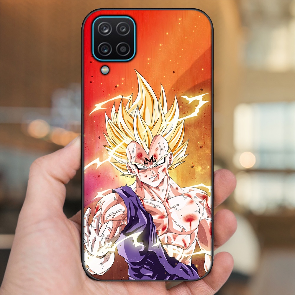 Ốp lưng Samsung A12 5G, M12 viền đen in hình Vegeta Dragon Ball