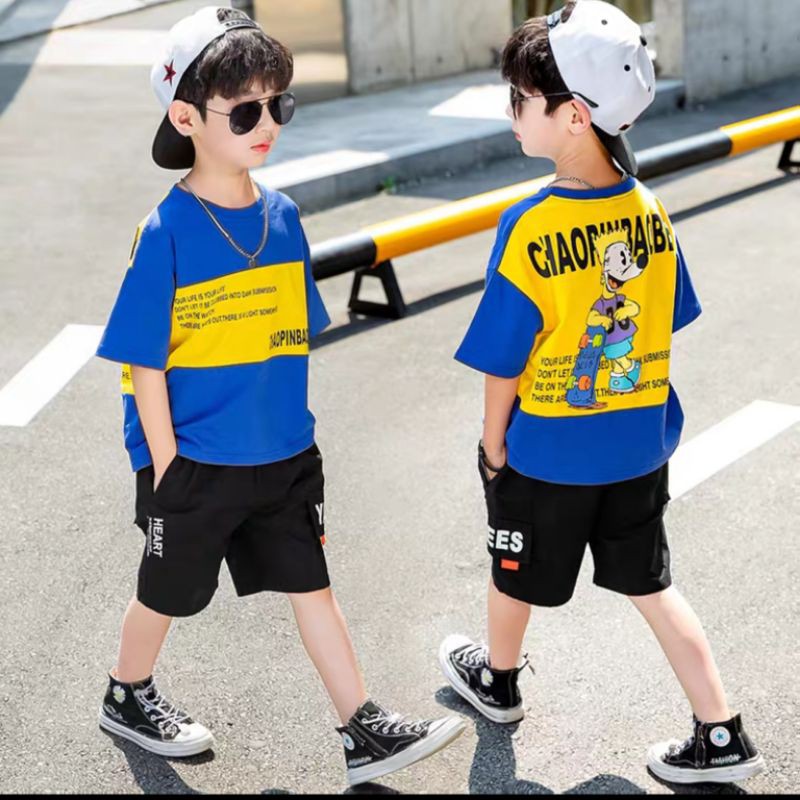 Bộ nhí Lydo in 2 mặt phong cách hiphop bé trai