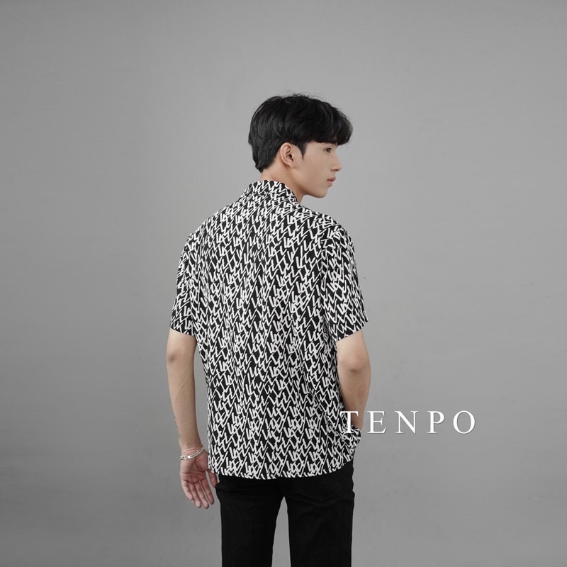 Áo sơ mi nam TENPO , vải lụa thoáng mát | Sơmi hoạ tiết
