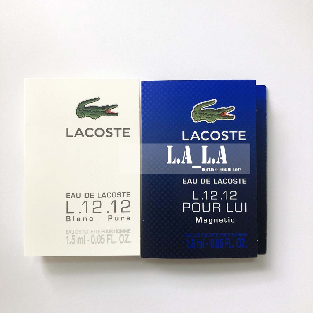 [ mẫu thử ] Vial nước hoa Lacoste EDT 1.5ml