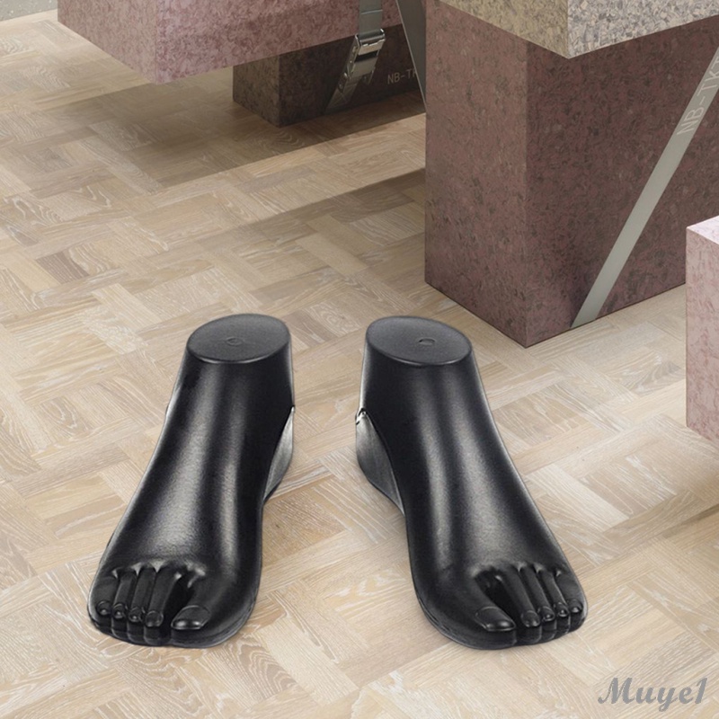 [{COD}] New 1 Pair Plastic Feet Foot Model Shoes Socks Stretcher Sandal Support Shaper Tool Female Mannequin Foot Display Jewerly Sandal Shoe Sock Display Art