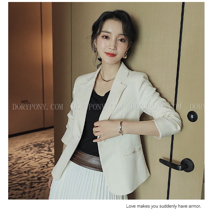 ÁO KHOÁC BLAZER NGẮN short slim JACKET TRENDY – AK084 (ĐEN) - [DORYPONY] | BigBuy360 - bigbuy360.vn