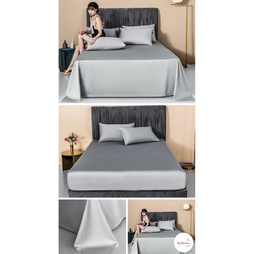 Drapbọc nệm nhập khẩu The Cathy House vải lụa siêu mềm mát màu sắc nhã nhặn, dễ chịu