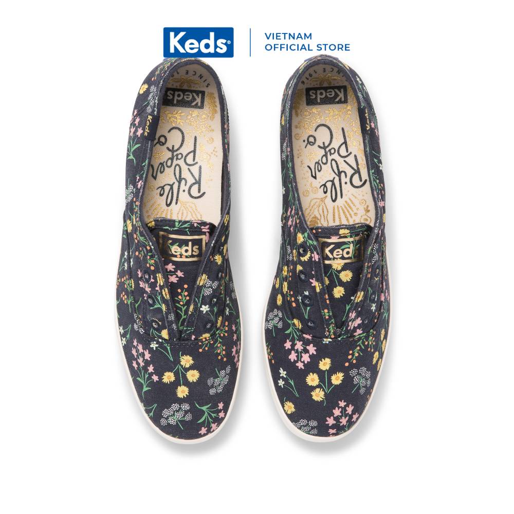 Giày Thể Thao Keds Nữ-  Keds x Rifle Paper Co. Chillax Petite Fleurs Printed- KD065565WF