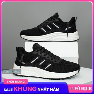 Giày sneaker nam giày thể thao nam D529 màu đen trắng giày chạy bộ nam giày thời trang nam