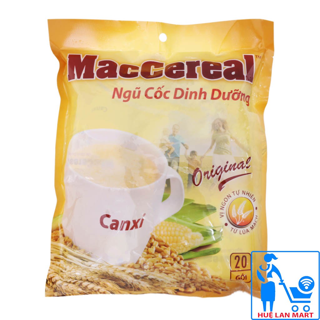 [CHÍNH HÃNG] Ngũ Cốc Dinh Dưỡng Maccereal Original Canxi Túi 560g (20 gói x 28g)