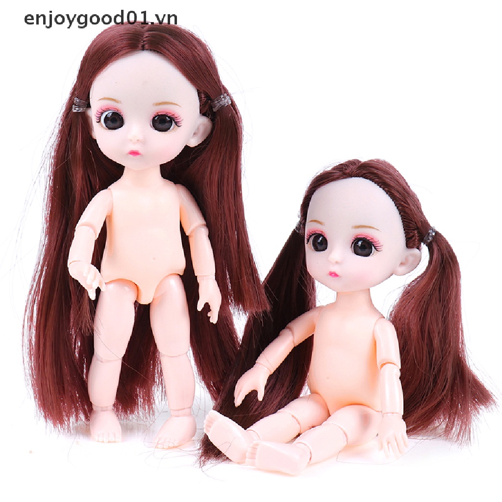 Búp Bê Em Bé Tóc Hồng Có Thể Di Chuyển 16cm 13Cm Dễ Thương