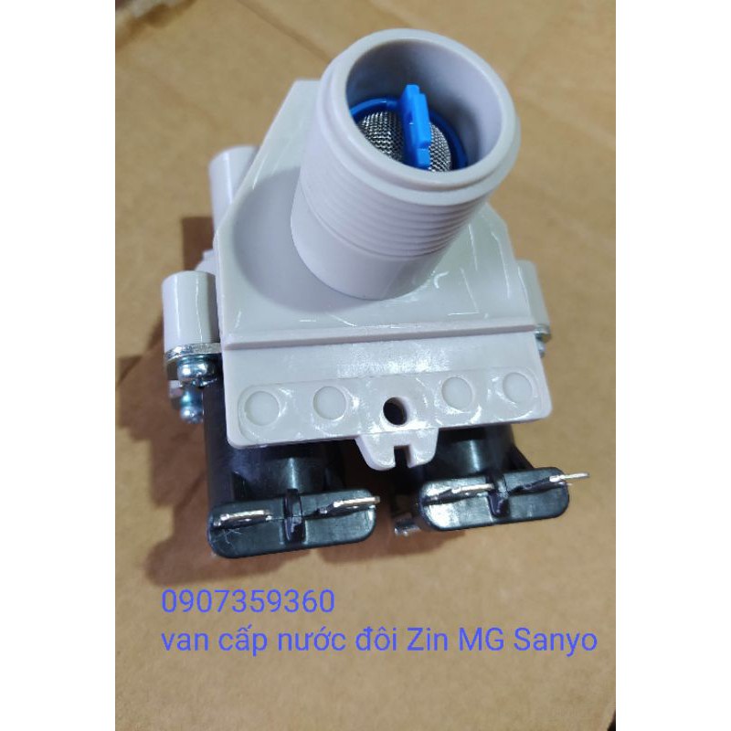 van cấp nước đôi Zin máy giặt Sanyo