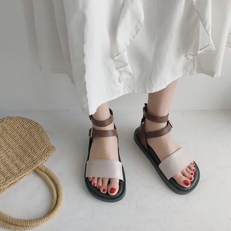 Dép Sandal Nữ Đế Mềm Phối Dây Cao Cho Nữ Thời Trang 2022