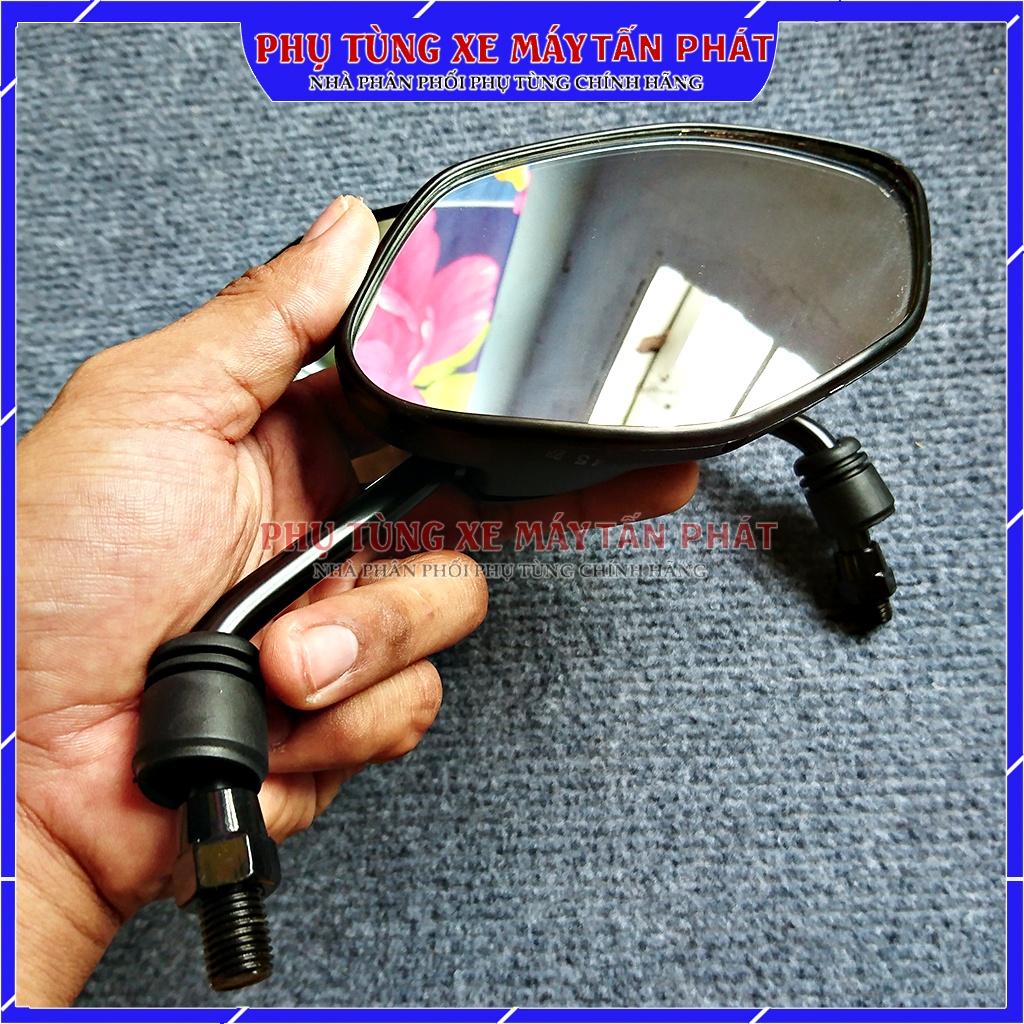 KÍNH CHIẾU HẬU KIỂU CHÂN NGẮN LẮP ĐƯỢC CHO MỌI DÒNG XE MÁY HONDA,YAMAHA