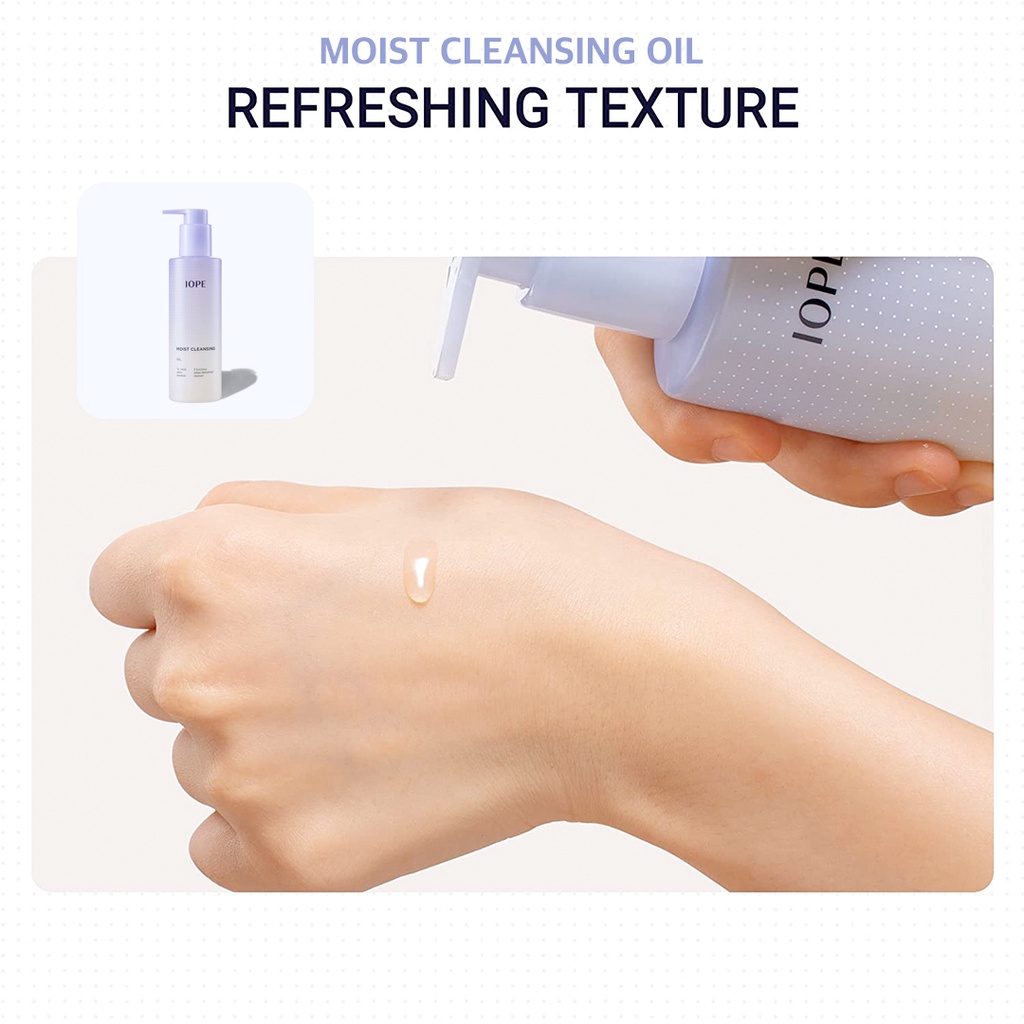 IOPE Moist Cleansing Whipping Foam / Cleansing Oil - To Enrich Skin's Moisture, 3-Functions Urban Refreshing™ Cleanser