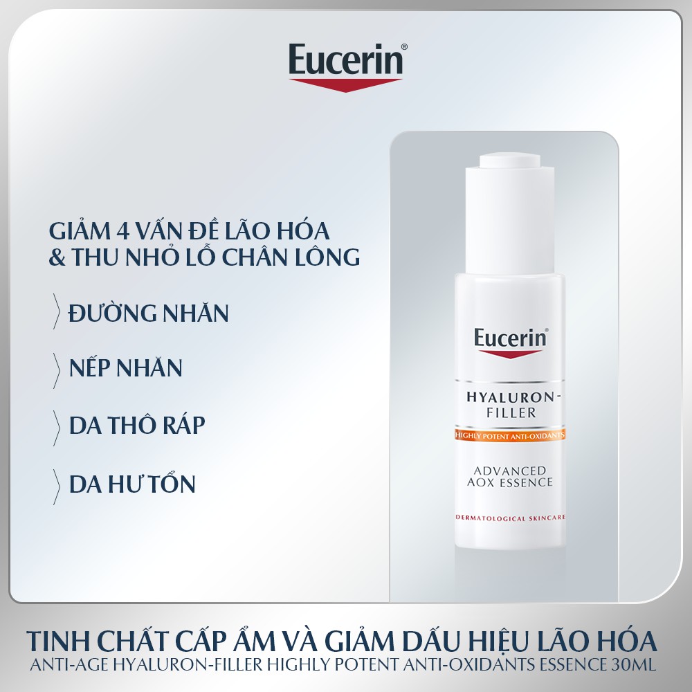 Tinh chất ngăn ngừa lão hóa Eucerin Hyaluron Filler Advanced AOX Essence 30ml (NEW)